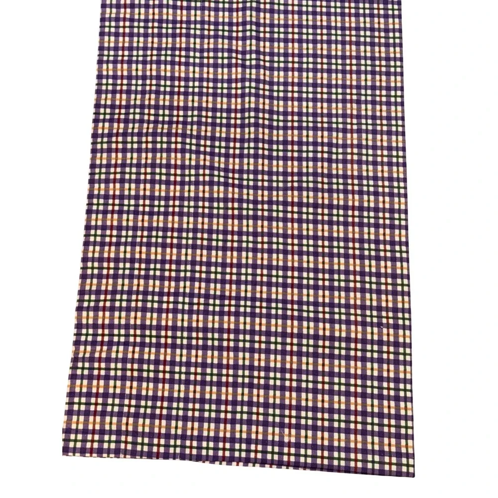 Vintage Set Of 3 Longaberger‎ Blueberry Plaid Curtain Valances 72x18